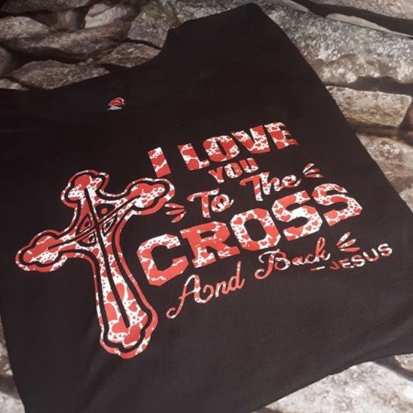 Plus Size Brands Tops - I love You To The Cross, Plus Sized Womens plus Sz